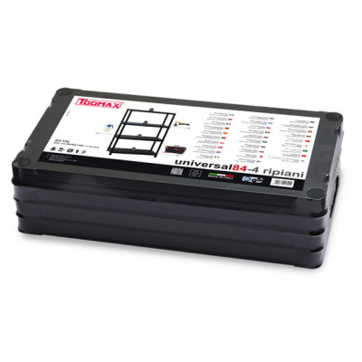 Стеллаж Toomax 4 полки cm. 80x40x138h black (5140) Вінниця - фото 4