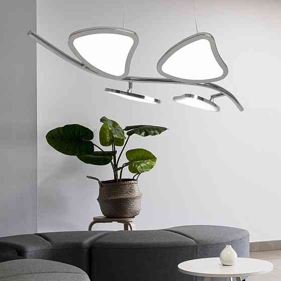 Люстра підвісна світлодіодна пелюстки біла Sirius 2901-4P (64W) Коломия