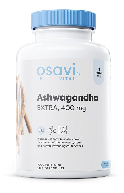 Ашвагандха Osavi Ashwagandha Extra (400 mg) Vegan 180 caps Луцьк - фото 1