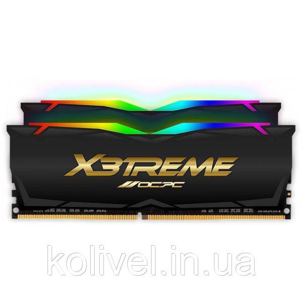 DDR4 64Gb 3600MHz (2*32Gb) OCPC X3 RGB Black Label, Kit (MMX3A2K64GD436C18BL) Київ - фото 1