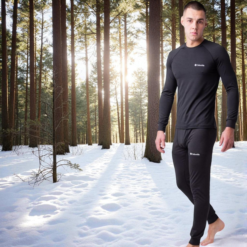 Зимова термобілизна клумбія на омні хіт чорного кольору комплект чорної термобілизни тепла Львів - фото 3