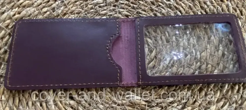 Універсальна обкладинка на службове посвідчення з натуральної шкіри колір рожевий Київ - фото 3