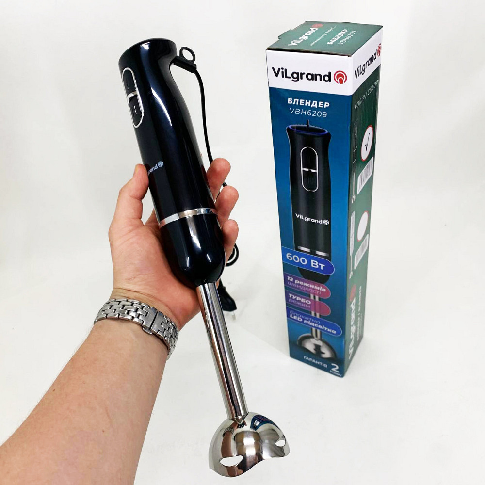 Блендер для соусов и пюре ViLgrand, Блендер с функцией приготовления коктейлей переносной TP-14 Львов - изображение 3