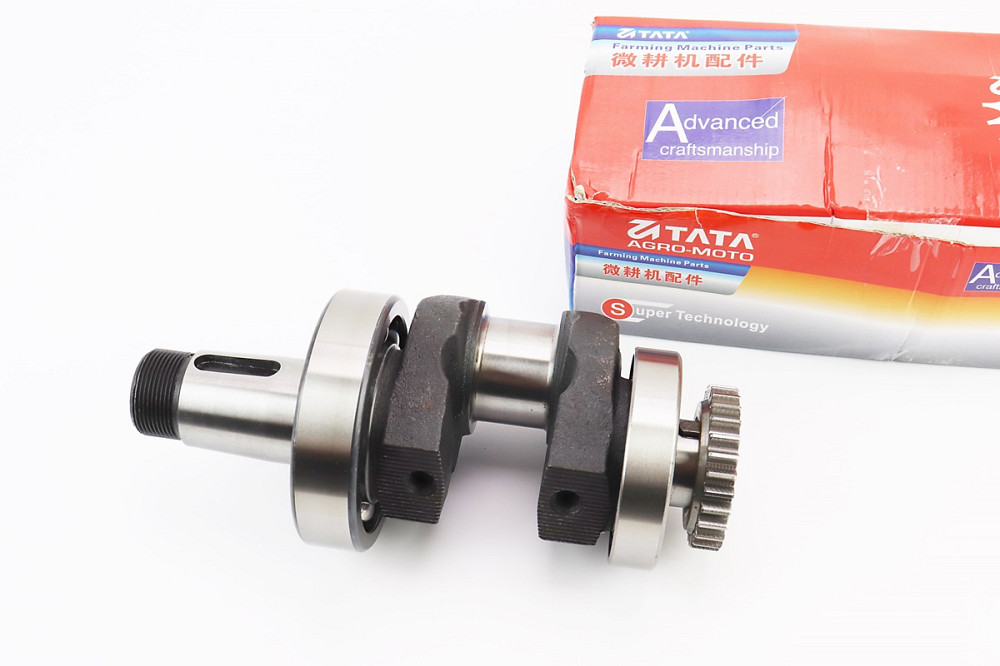 Колінвал R195NM (Dболта-М14x1,5, Dшейки-52mm, H-112mm) +підшипники+шестерня, запресований Киев - изображение 1