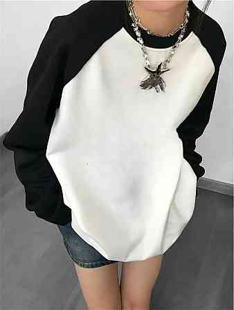 Жіночий повсякденний оверсайз лонгслів з двонитки Одеса