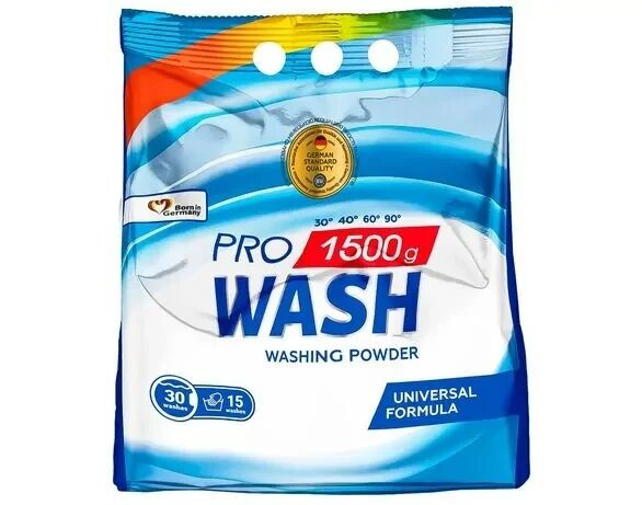 Порошок для прання універсальний "ProWash", 1500г Гостомель - изображение 1