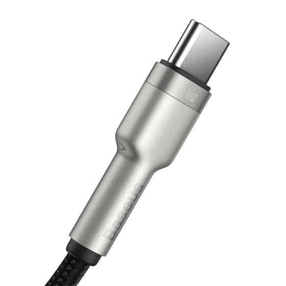 Кабель Baseus Cafule Series Metal Data Cable USB to Type-C 66W 0.25m Black Одеса