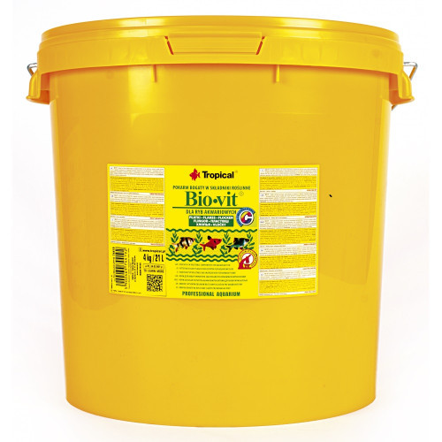 Корм Tropical Bio-Vit для травоїдних акваріумних риб пластівці 4 кг Київ - фото 1