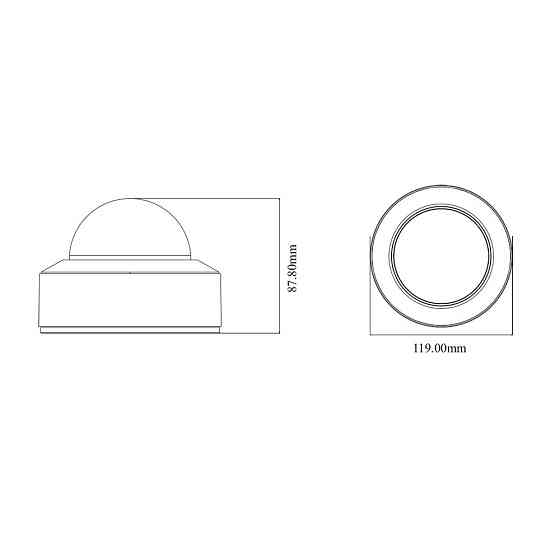 IP-відеокамера 5Mp TVT TD-9551E3B-A (D/PE/AR2) f=2.8mm з мікрофоном (77-00341) Киев