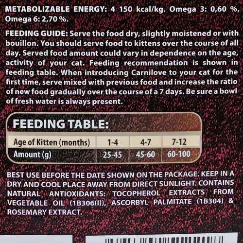 Корм сухий Carnilove Cat Kitten для кошенят з лососем та індичкою 6 кг Київ