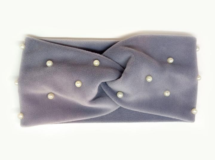 Модна сіра пов'язка для дівчинки Київ - фото 1