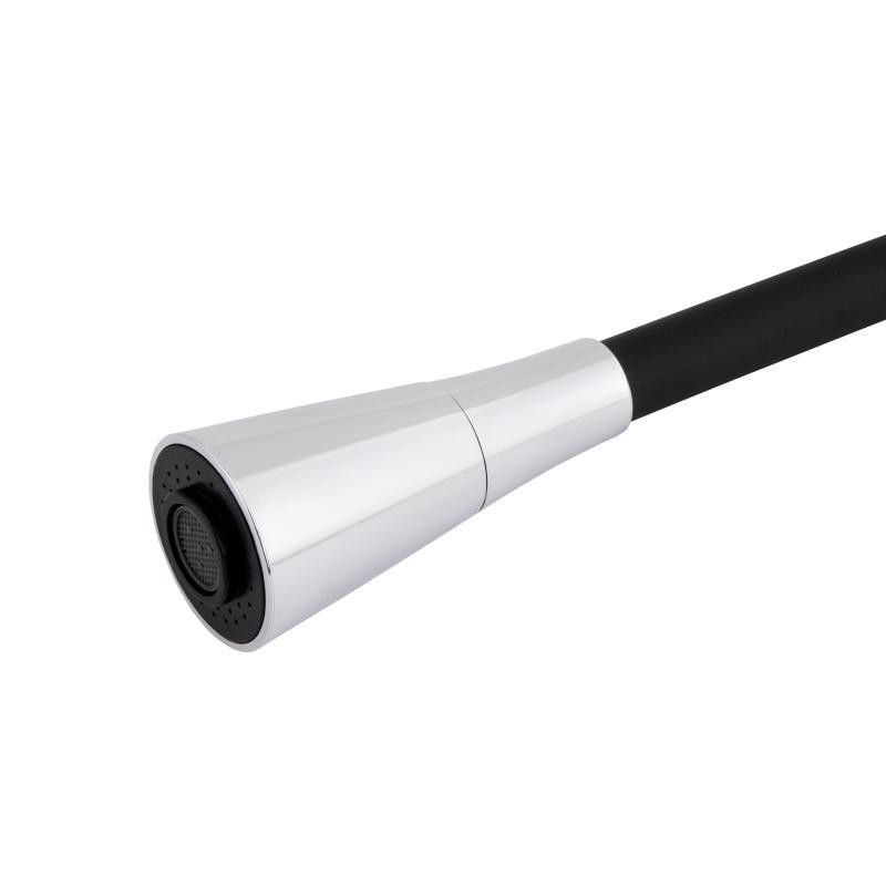 Смеситель для кухни с гибким изливом Lidz Tani 007F3 (k40) LDTAN007F3BCR37649 Chrome/Black Харьков - изображение 4