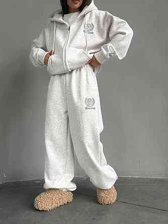 Женский спортивный оверсайз костюм тройка трехнить пенье (турецкий) Одесса