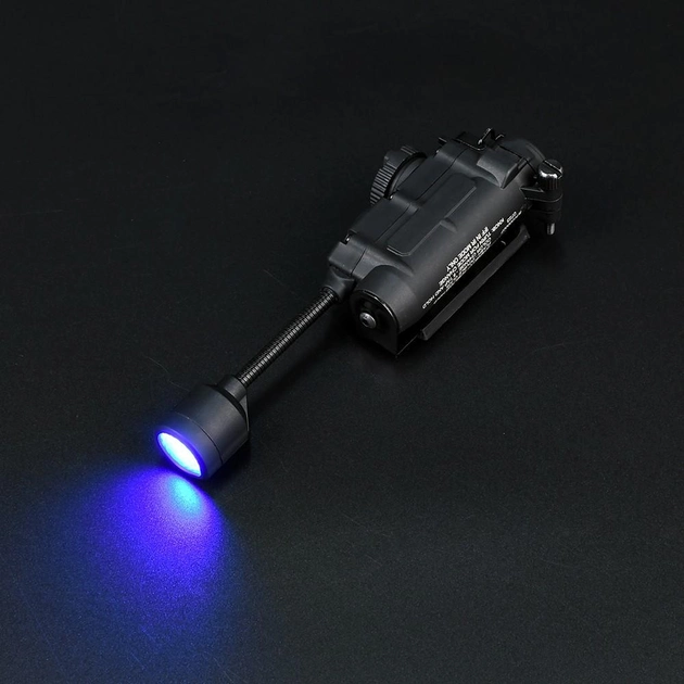 Тактический фонарь Sidewinder на шлем (белый + красный + зеленый + синий + ИК свет) Черный Винница - изображение 10