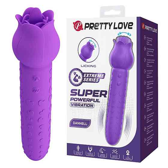 Вибратор PRETTY LOVE All Rounder Dual-Action, силикон, фиолетовый, двойная стимуляция Sex Aura Киев