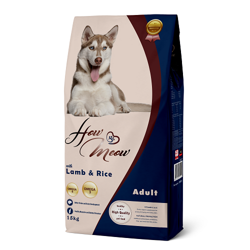 Полнорационный корм для взрослых собак Хау Мяу How Meow Dog Adult с ягненком и рисом 15кг Киев - изображение 1