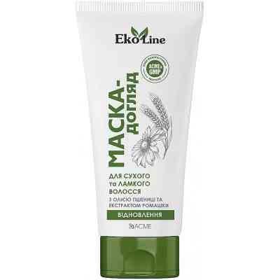 Маска для волосся Acme Color EkoLine Догляд 2в1 Для сухого та ламкого волосся 200 мл (4820000307628) Вінниця