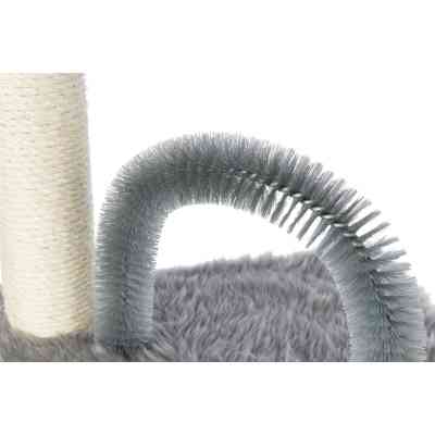 Дряпка (когтеточка) для котов Trixie Baza со щеткой 41х41х50 см серая (4011905445489) Винница