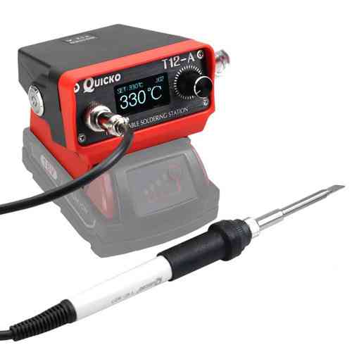 Портативна паяльна станція Quicko T12 A 72 Вт  для Makita 18 21 В OLED Type C Київ