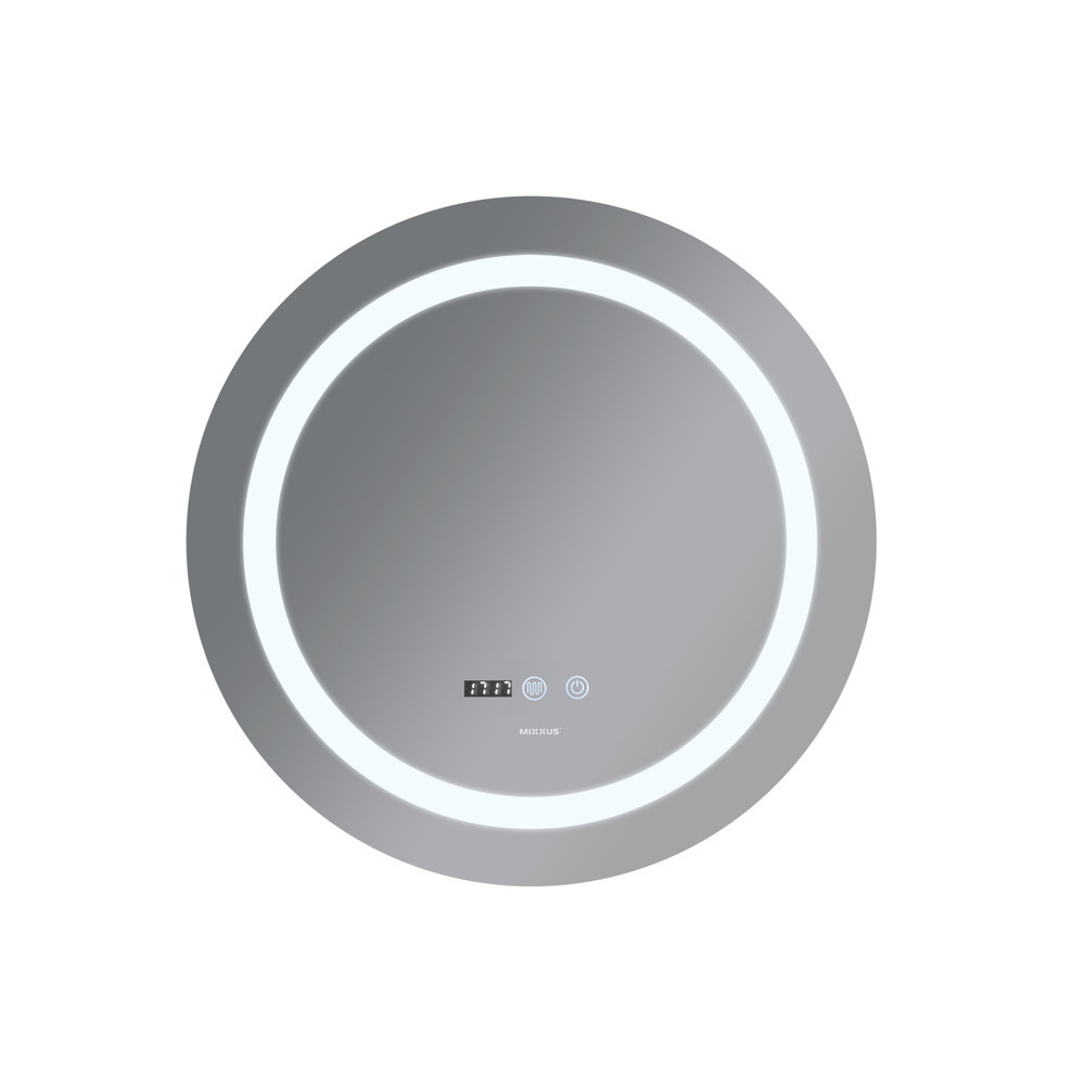 Дзеркало Mixxus PLAIN MC02-60 з Led Touch, Anti-fog, димером, регулятором яскравості, годинником (MI6012) Київ - фото 4