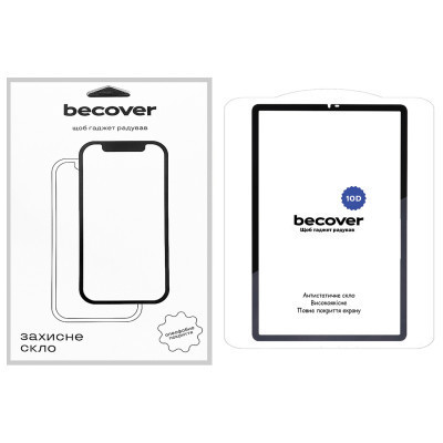 Стекло защитное BeCover 10D Samsung Galaxy Tab A9 SM-X115 8.7" Black (710585) Винница - изображение 1