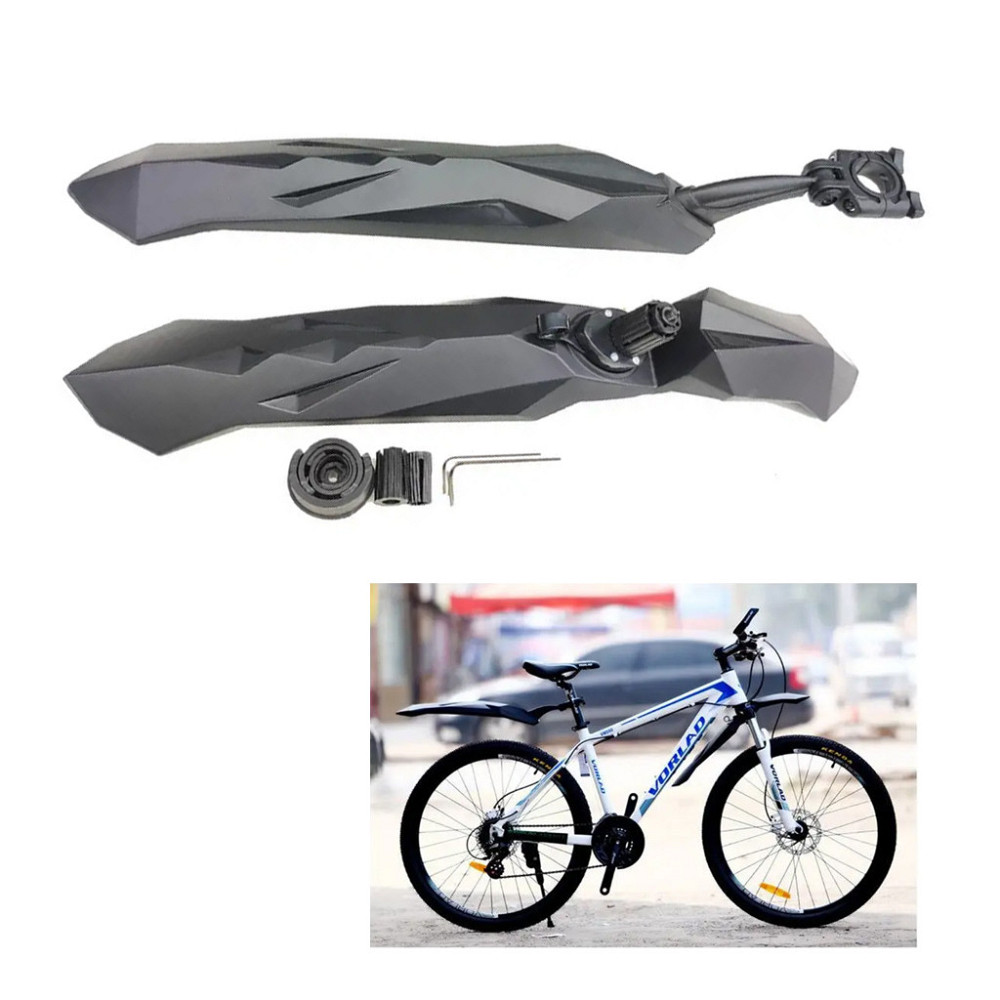 Крылья велосипедные 26-29" быстросъемные Feel Fit черный Бровары - изображение 1