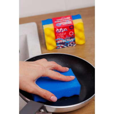 Губки кухонні Добра Господарочка Effective 2 шт. (4820086523066) Вінниця - фото 5