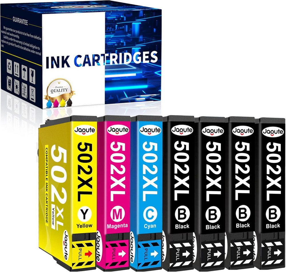 Картриджі Jagute 502XL для принтера Epson 502 сумісних з Epson Workforce WF-2865DWF WF-2860DWF Epson Expression Home XP-5105 Дніпро - фото 1