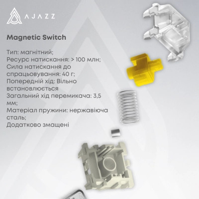 Клавіатура Ajazz AK680 MAX (8+8K) Magnetic Switch RGB Wireless/Bluetooth/USB White (AK680-M-BWD-A) Вінниця - фото 4