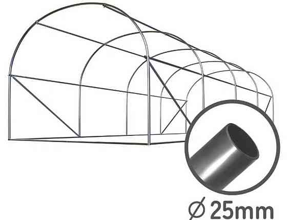 Усиленная садовая теплица парник Plonos 18м2 Green 6х3м (4918-В) Харьков