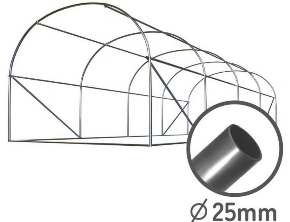 Усиленная садовая теплица парник Plonos 18м2 Green 6х3м (4918-В) Харьков - изображение 4