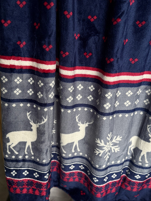 Ecotton Плед Ecotton 150х220 см Well Soft новорічний з оленями синій FL-4885 (23221) Коломия - фото 7