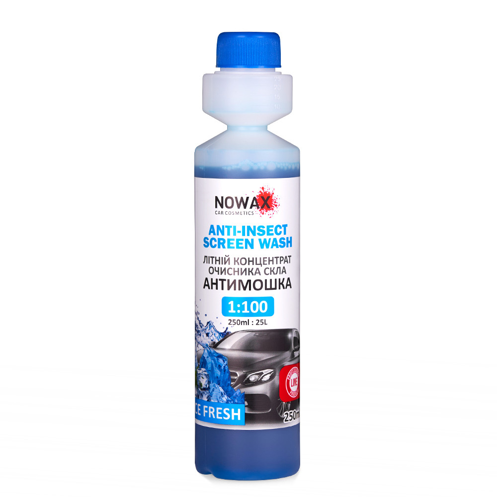 Омивач скла Nowax Anti Insekt літній Ice Fresh концентрат 250мл Львів - фото 1
