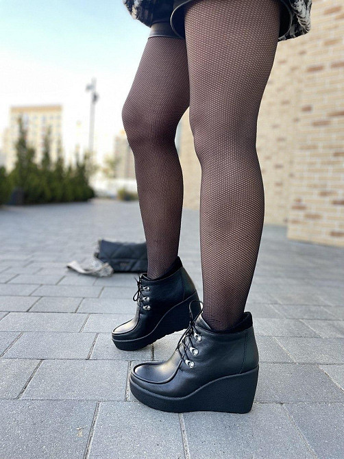 Injers Черевики жіночі INJERS чорні натуральна шкіра 37-40р. (1150) Коломия - фото 8