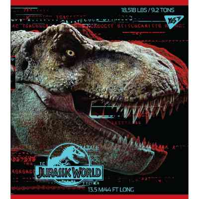 Тетрадь Yes А5 Jurassic World Science Gone Wrong 18 листов клетка (765317) Винница