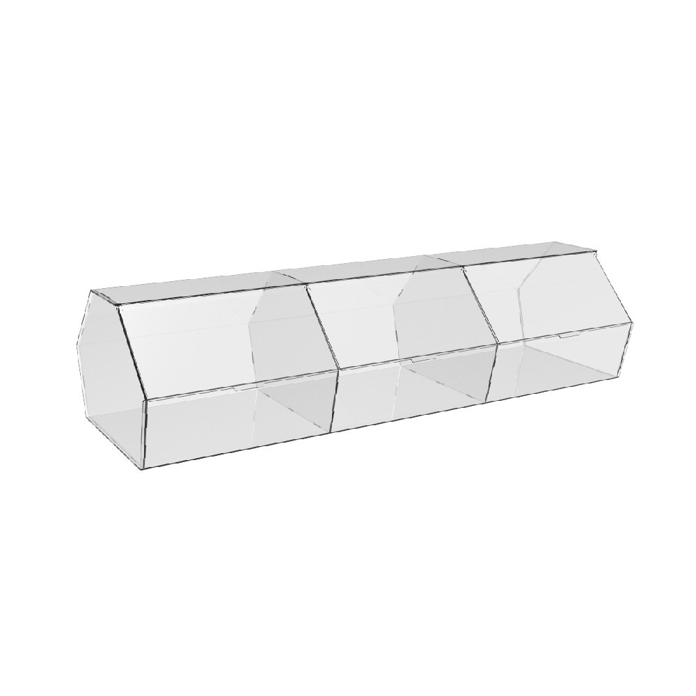 Диспенсер EKOSTAR 800х280х200мм для мармеладів, снеків, горіхів 3 комірки Київ - фото 2