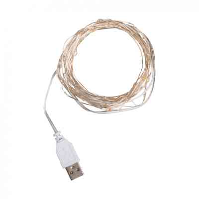 Гирлянда YES! Fun Нить на медной проволоке 50 LED Разноцветная 5 м Статическая USB (975039) Винница