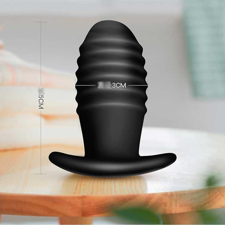 Анальна вібро-пробка - Чорний - 5*3 см - Анальні іграшки Вінниця - фото 3