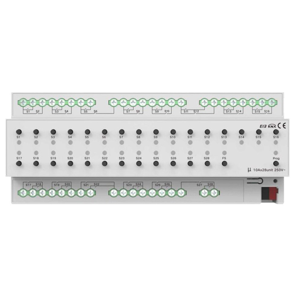 Модуль перемикачів на 28 каналів, 10A, KNX Akubela KXAC-B1R28A10 (00-00002688) Киев - изображение 1
