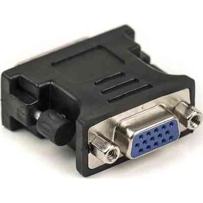 Переходник VGA to DVI-I (24+5 pin), черный PowerPlant (CA910892) Винница