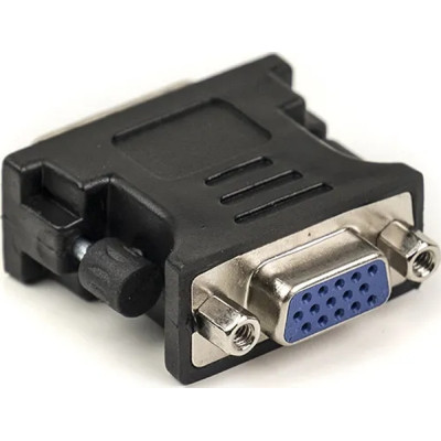 Переходник VGA to DVI-I (24+5 pin), черный PowerPlant (CA910892) Винница - изображение 1