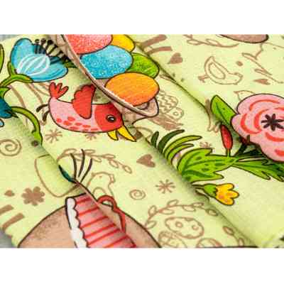 Рушник Руно Набір вафельних Великодні Зайчики з писанкою салатовий 45х60 см 3 шт (710Т_Великодні Зайчики з писанкою салатовий) Вінниця