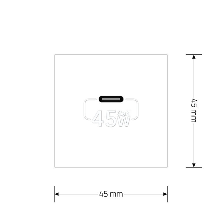 LIVOLO USB Type-C розетка LIVOLO, PD 45W, Power Delivery, швидка зарядка, біла, модуль (VL-FCUC Коломия - фото 7