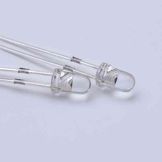 LED світлодіод 3мм 3-3.2В 20мА білий 1000 шт – комплект діодів для пайки, підсвітки та індикації MasterSem Київ