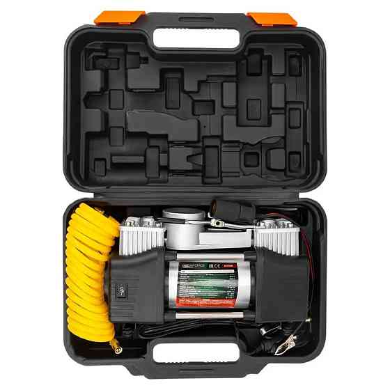 Компрессор автомобильный с фонарем (12В, 65л/мин, 7 бар) в кейсе Rockforce RF-2014360 Одесса