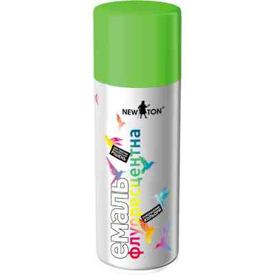 Аерозольна фарба для автомобіля New Ton флуоресцентна 9015 зелений, аер. 400 мл (000000686) Вінниця