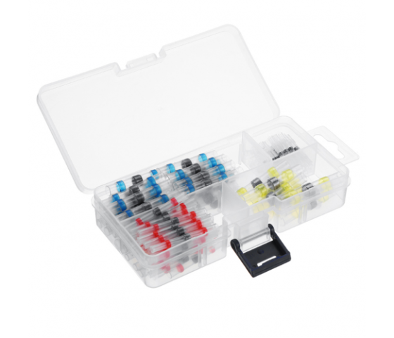 Набор термоусадочных гильз с припоем Q100 Red 0.5-1.50mm² (35) Blue 1.50-2.50mm² (30)Yellow 4.00-6.0 Полтава