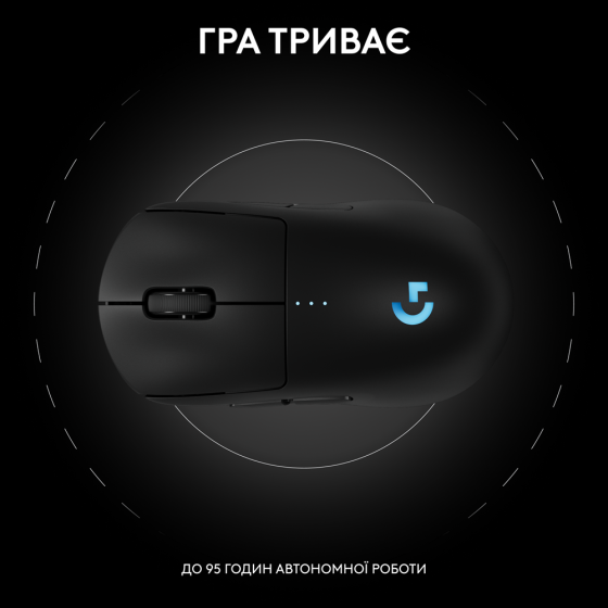 Мышь Logitech G PRO 2 Wireless LIGHTSPEED - BLACK (L910-007295) (7031688) Киев