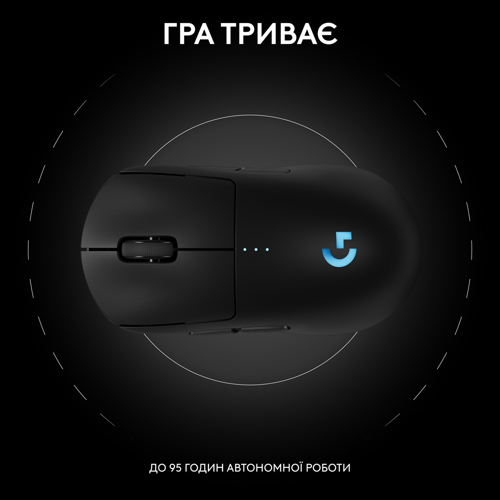 Мышь Logitech G PRO 2 Wireless LIGHTSPEED - BLACK (L910-007295) (7031688) Киев - изображение 4