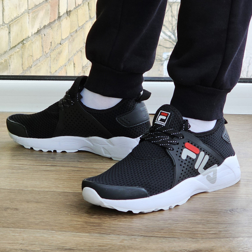 Кроссовки FILA Черные Мужские Фила Сеточка Летние (размеры: 41,42,43,44,45) Видео Обзор Днепр - изображение 3